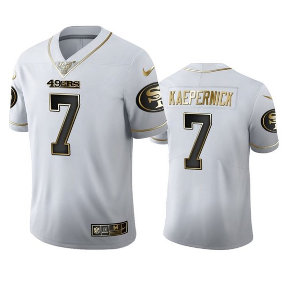 49ers white and gold jersey